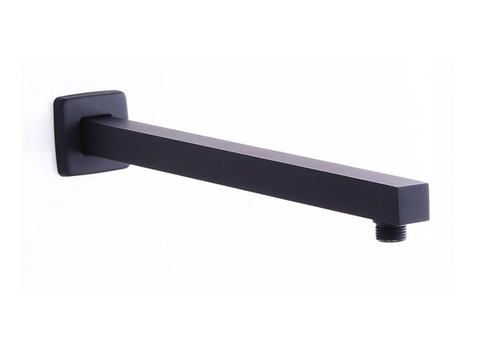 Black Square Shower Arm Extended 40cm