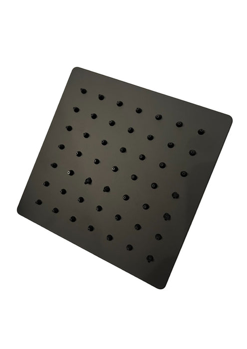 8 inch Black Square showerhead