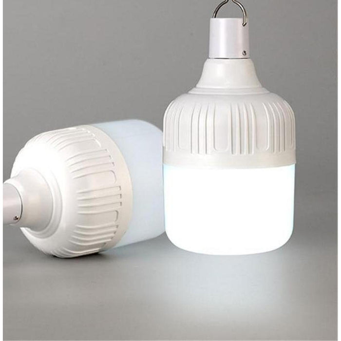 40W Rechargeable Emergency LED Large Light Bulbs X 2