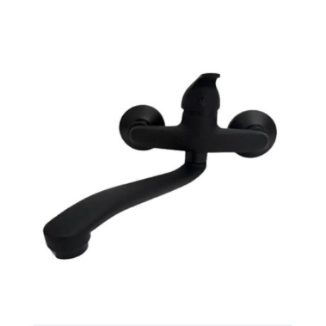 Black Kitchen wall Mixer Lever