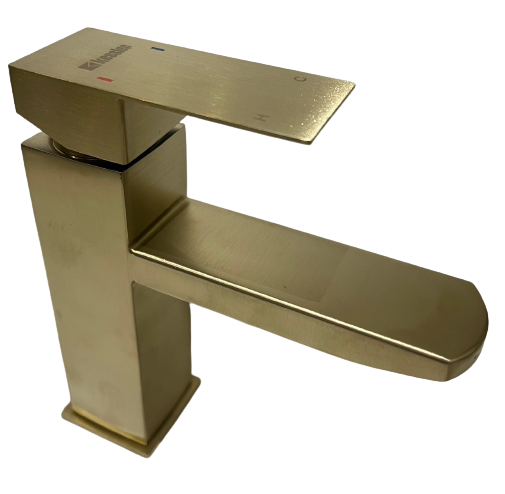 Gold square Basin Mixer