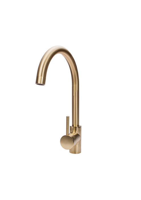 Brushed Yellow Gold Kitchen Sink Mixer