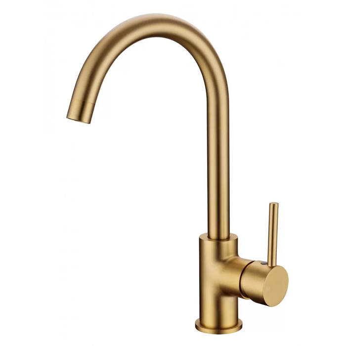 Brushed Yellow Gold Kitchen Sink Mixer